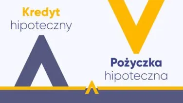 Grafika porównująca kredyt hipoteczny i pożyczkę hipoteczną